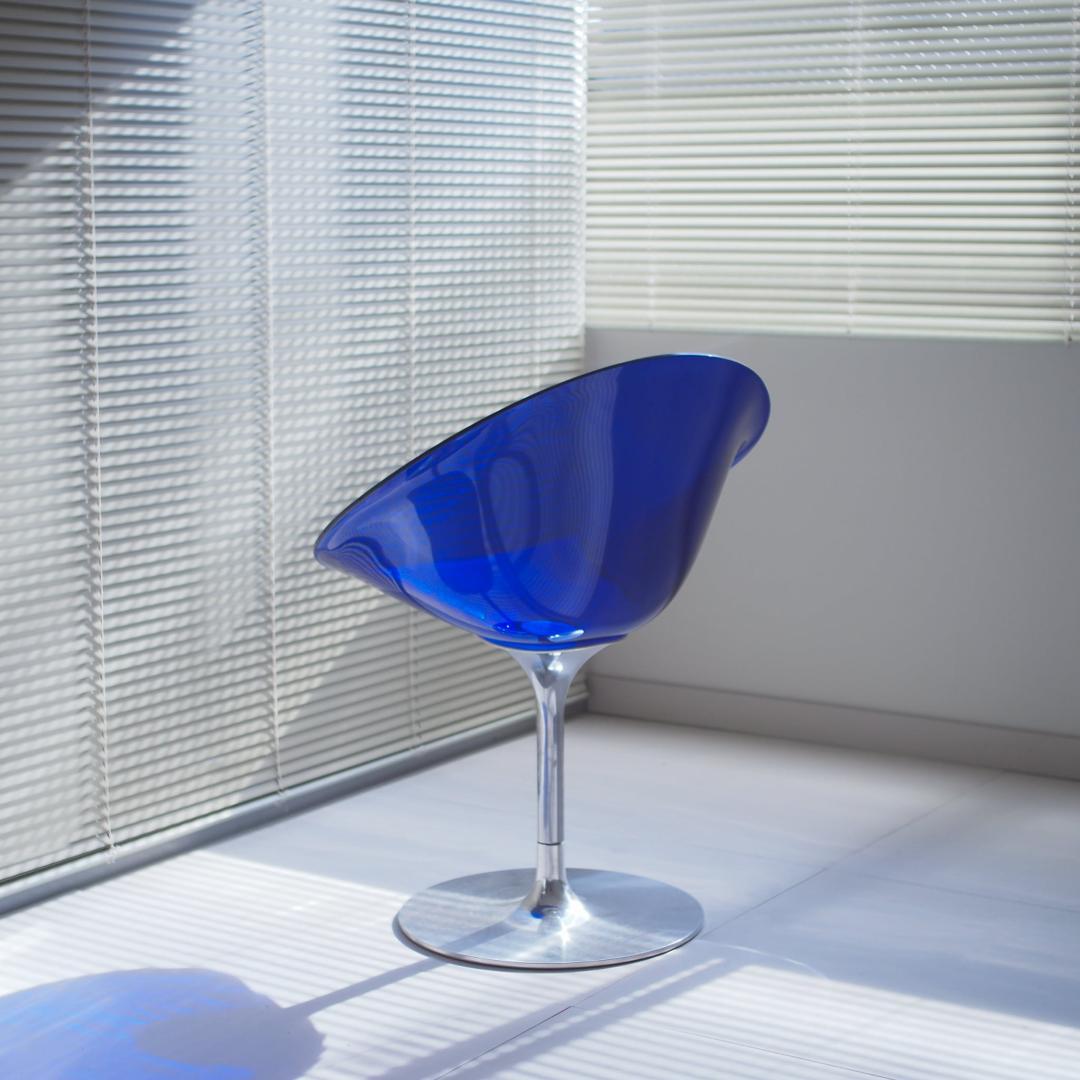 Kartell エロエスチェア 一本脚 青