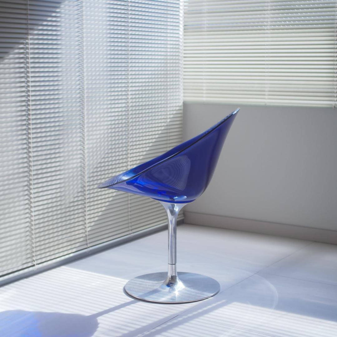 Kartell エロエスチェア 一本脚 青