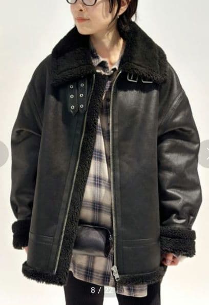 イケPさま専有　AP STUDIO 別注DUNST ライダースムートン