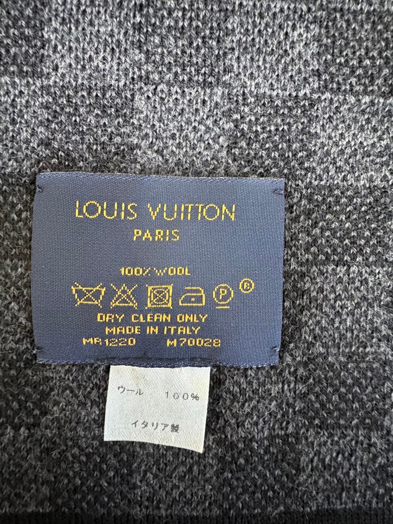 LOUIS VUITTON ダミエパターン マフラー