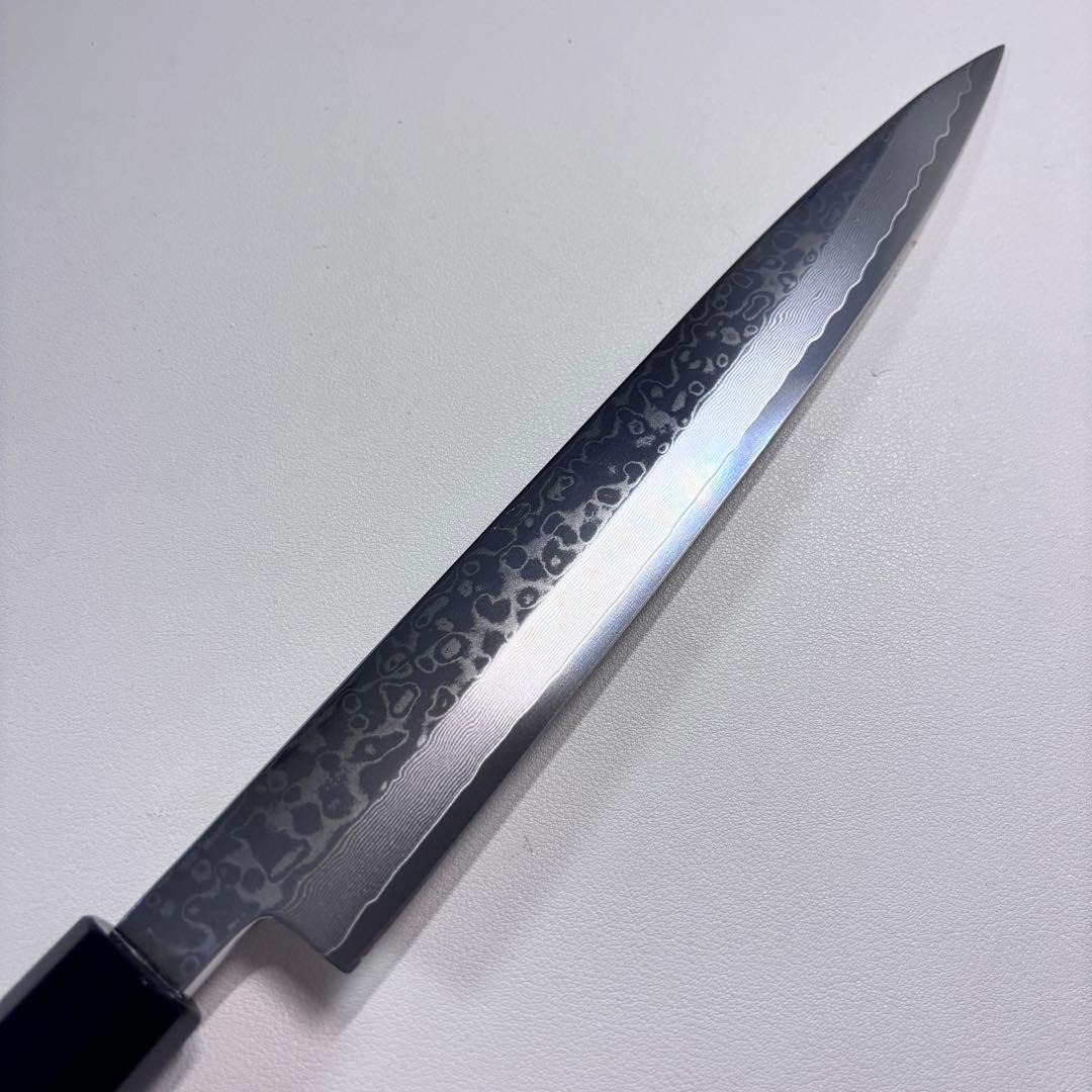 240mm 柳刃包丁　ダマスカス黒檀 本水牛八角柄　刺身包丁 和包丁︓