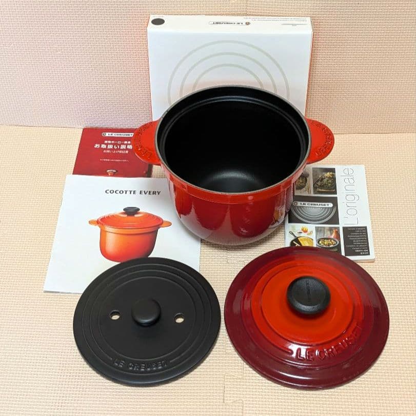 LE CREUSET ル・クルーゼ ココット・エブリィ 18cm チェリーレッド