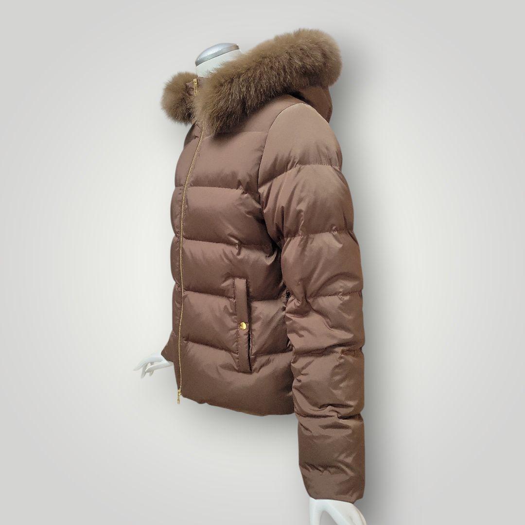 Demi-Luxe BEAMS ブルーFOXファーショートダウン キャメル 40