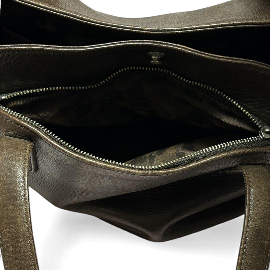 【aniary】 メンズ レザー トートバッグ ブラウン 肩掛け A4可能