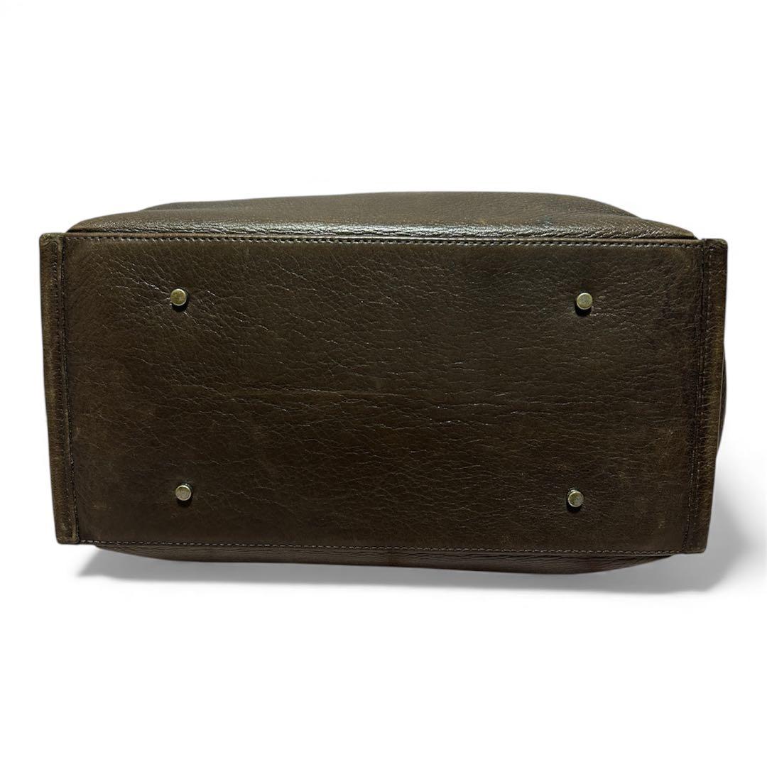 【aniary】 メンズ レザー トートバッグ ブラウン 肩掛け A4可能