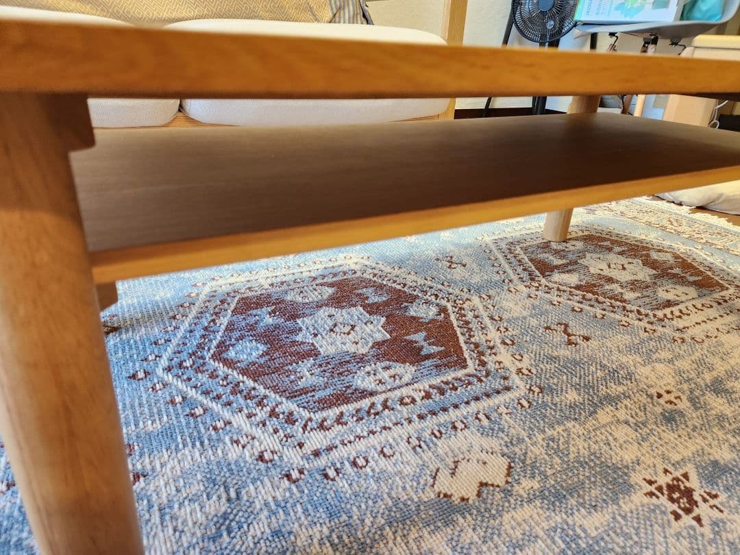 木製センターテーブル・ライトブラウン