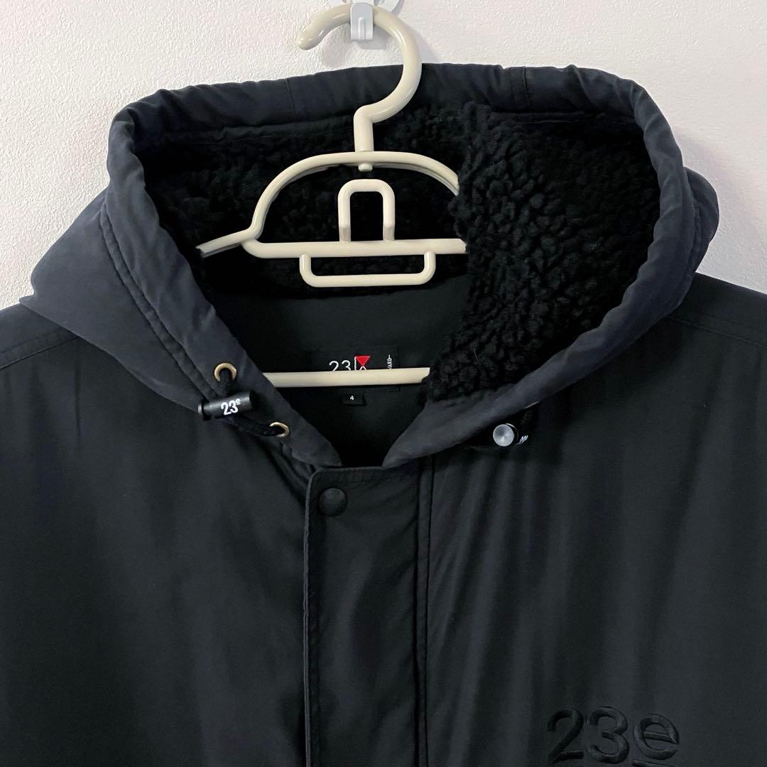 23区SPORT ベンチコート 裏ボア 黒 ブラック