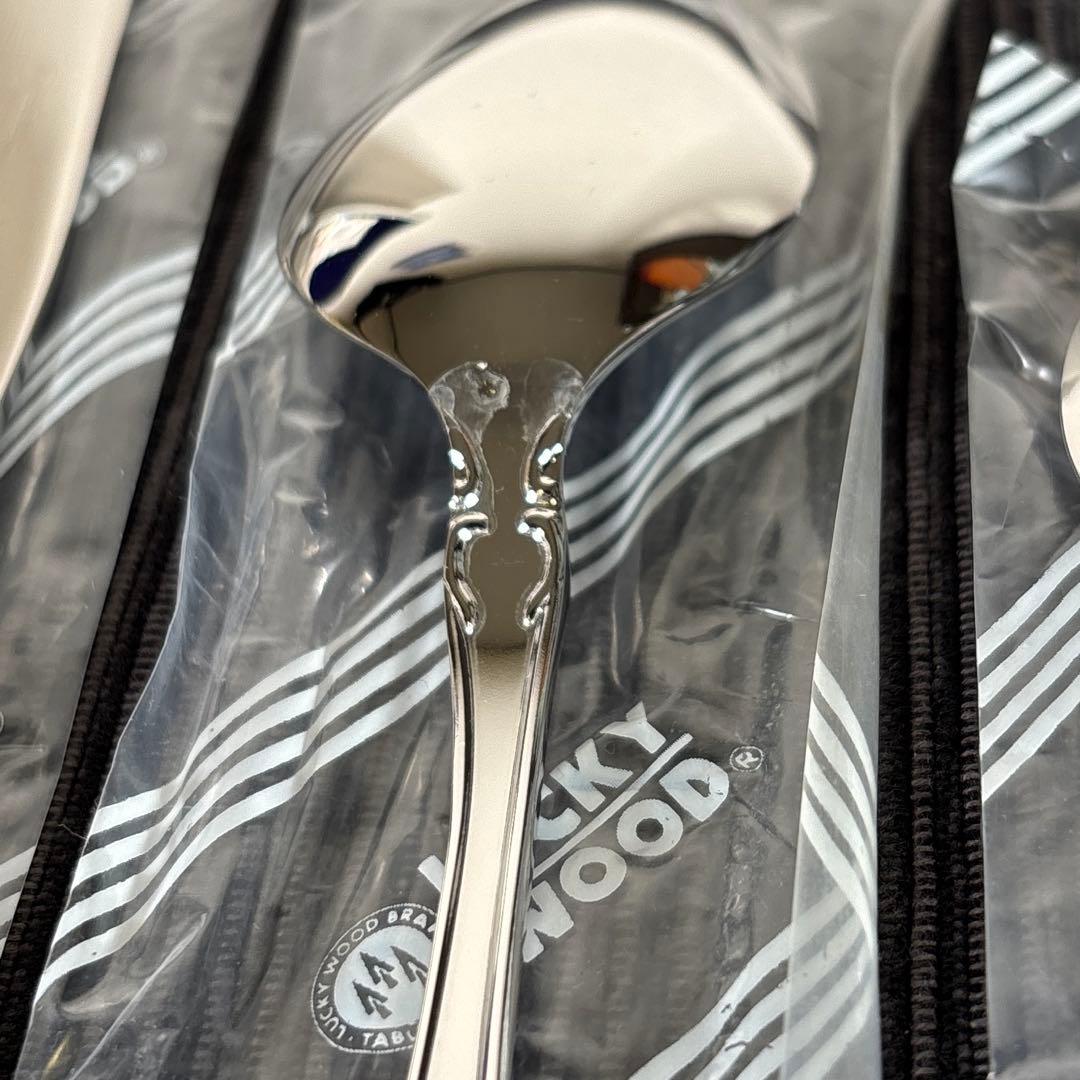 【未使用】ラッキーウッド オルレアン カトラリーセット 24P