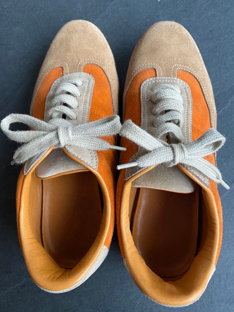 【美品】HERMES スニーカー　H スエード