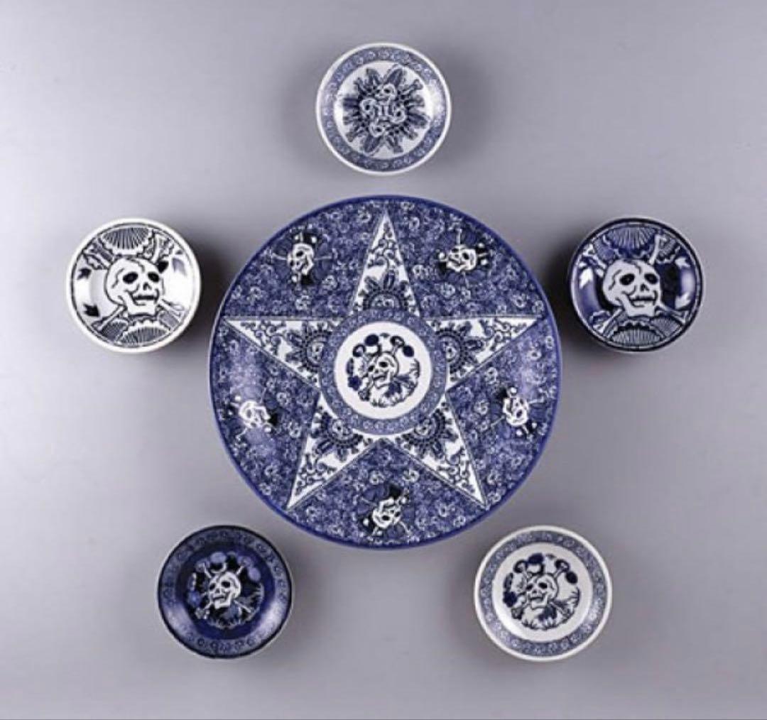 【横尾忠則/Tadanori Yokoo】髑髏 大小セット　美濃焼