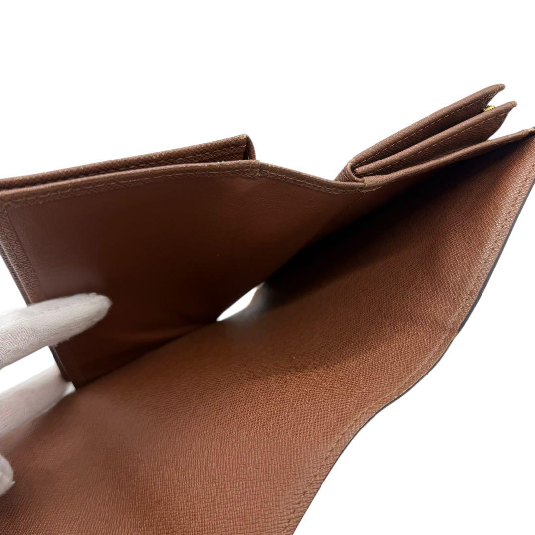 ルイヴィトン　ポルトフォイユ　アレクサンドラ　モノグラム　ブラウン　茶　折り財布