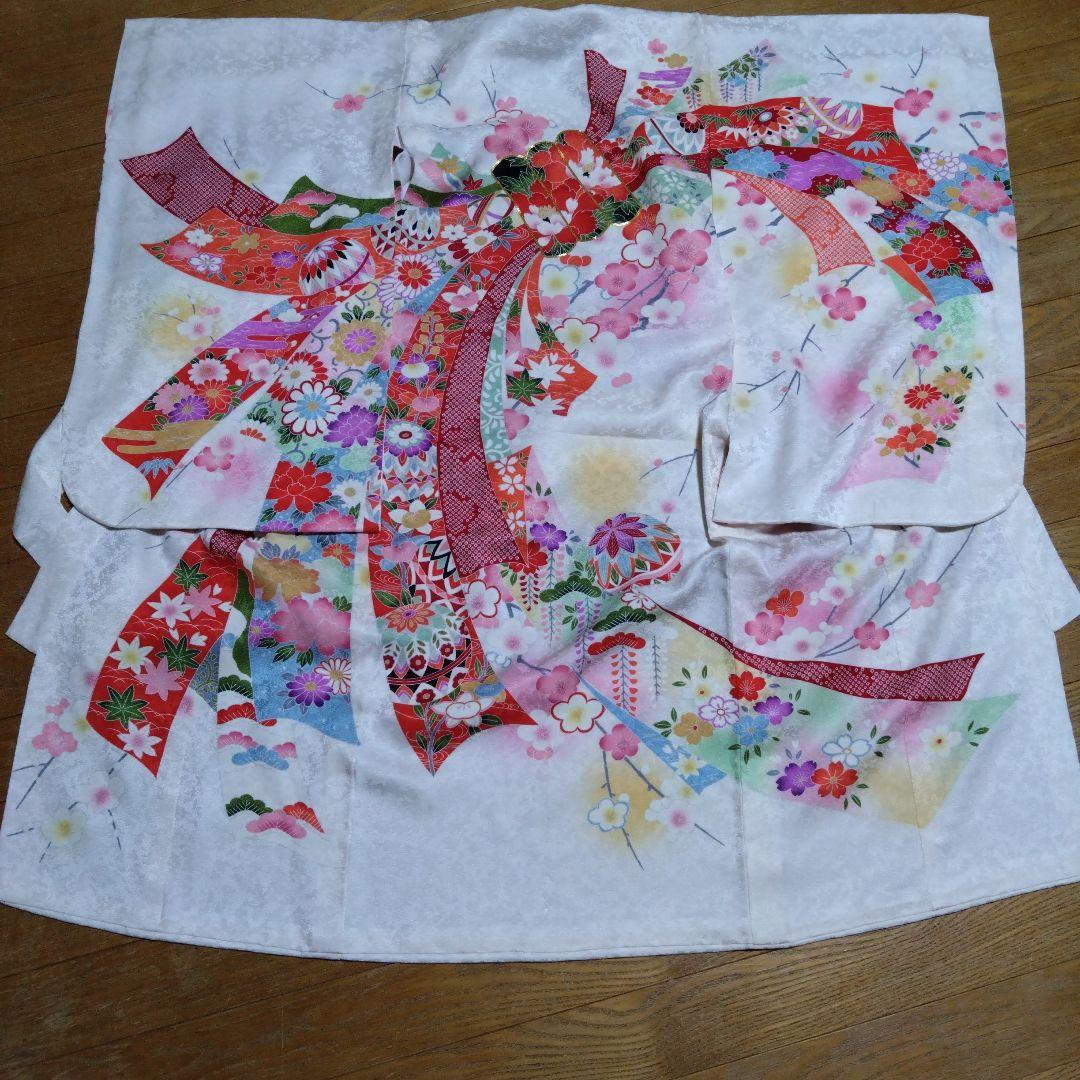 美しい★七五三★白ピンクグラデーション着物