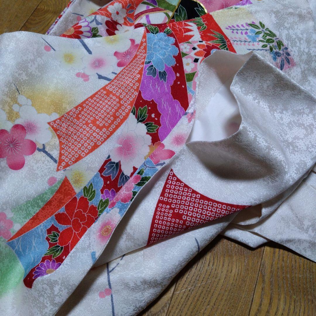 美しい★七五三★白ピンクグラデーション着物