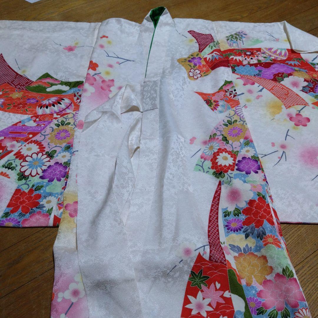 美しい★七五三★白ピンクグラデーション着物