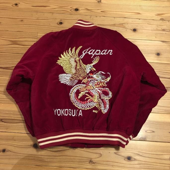 龍　鷹　和柄スカジャン　重2