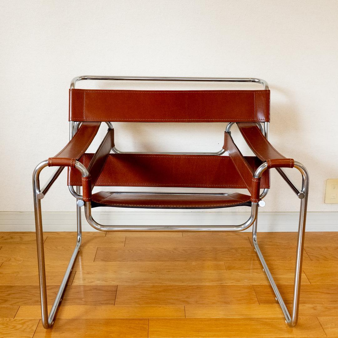 ワシリーチェア（リプロダクト） 希少ブラウンレザー仕様 ②｜送料無料