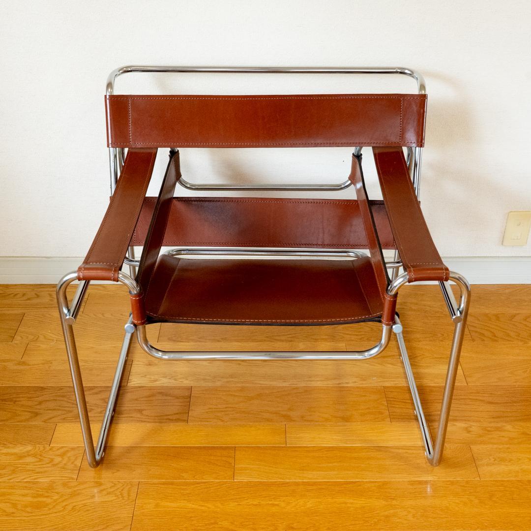 ワシリーチェア（リプロダクト） 希少ブラウンレザー仕様 ②｜送料無料