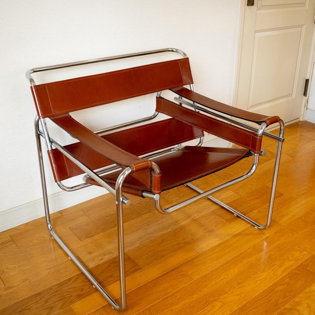 ワシリーチェア（リプロダクト） 希少ブラウンレザー仕様 ②｜送料無料