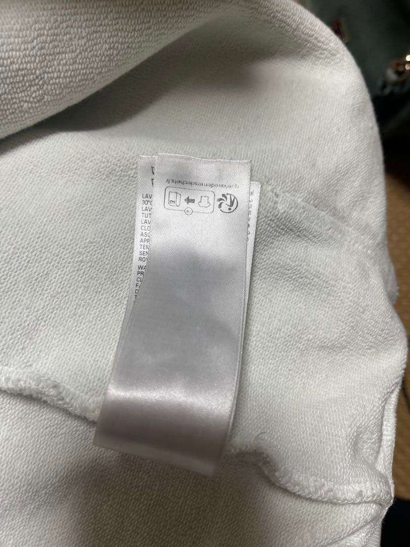 トップス 24SS BALENCIAGA Tatoo Zip Hoodie White S