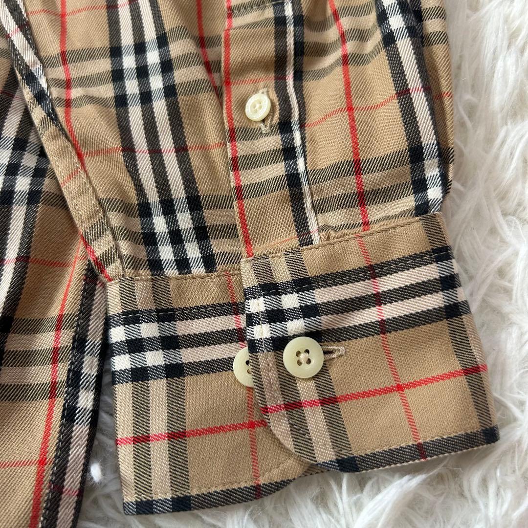美品✨【Burberrys】バーバリー ノバチェック ホースロゴ 長袖シャツ L