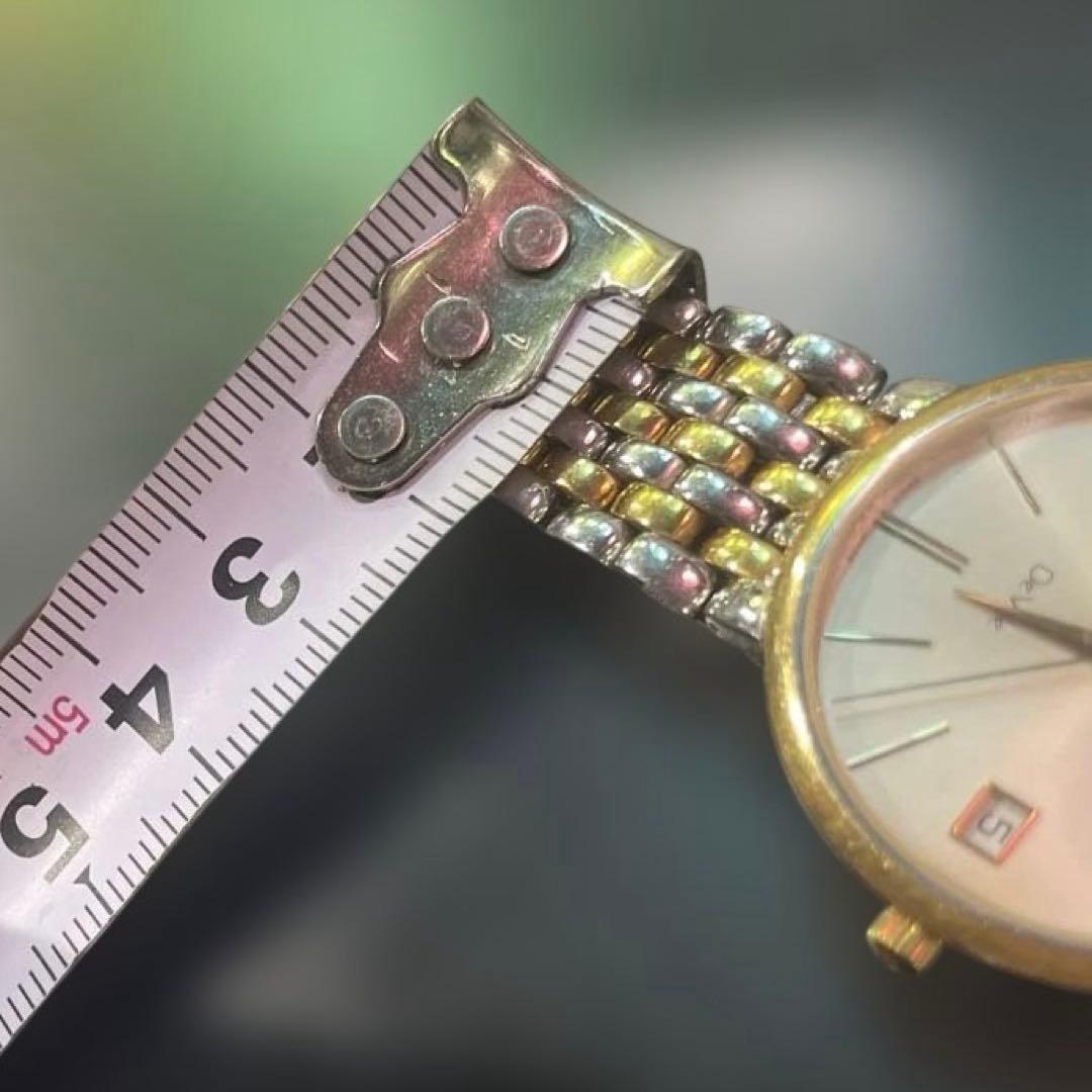 稼働品　OMEGA クォーツ腕時計 ゴールド/シルバー　レディース　オメガ