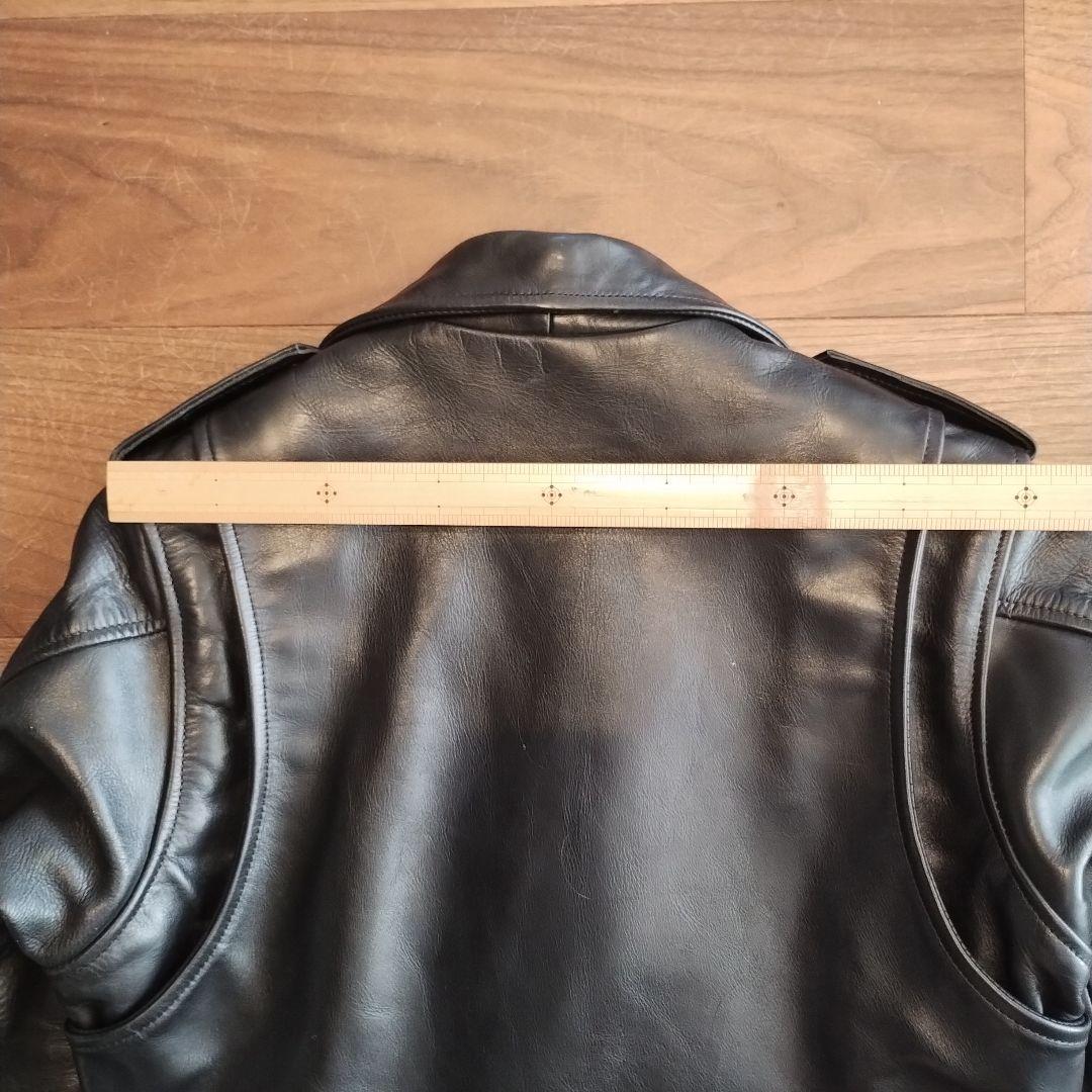 カドヤ　K's Leather ダブルライダースジャケット ブラック　Lサイズ