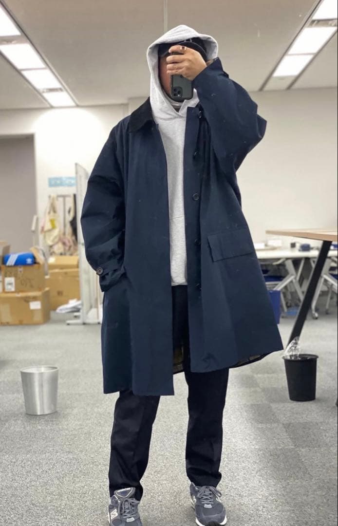 別注 SEE SEE Barbour 3/4コート ネイビー XL URBS