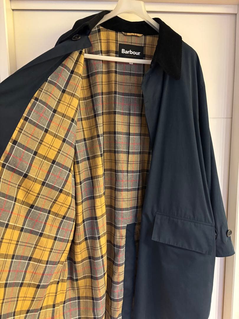 別注 SEE SEE Barbour 3/4コート ネイビー XL URBS