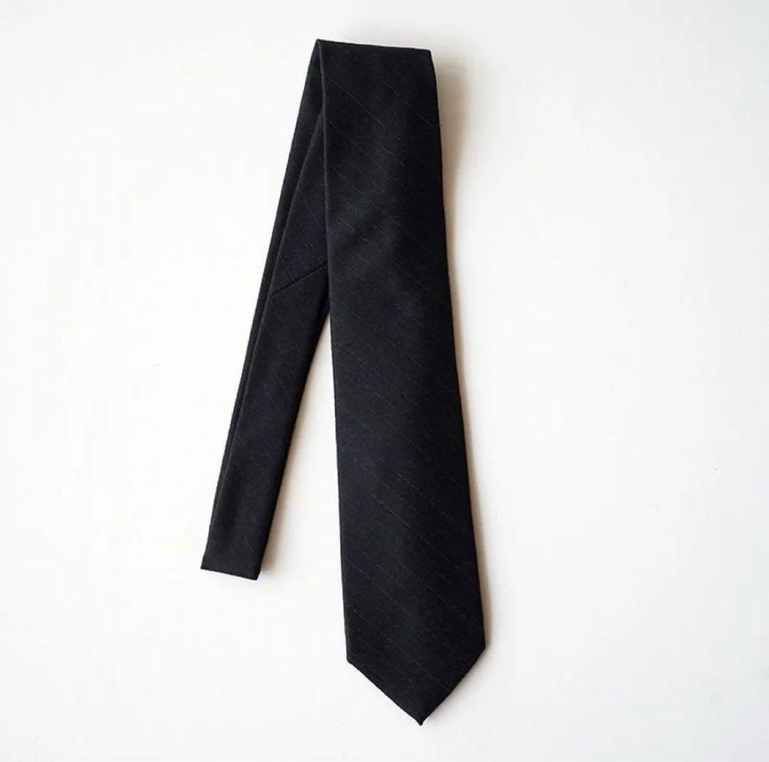 小物 24aw WOOL FULLING FLANNEL STRIPE TIE