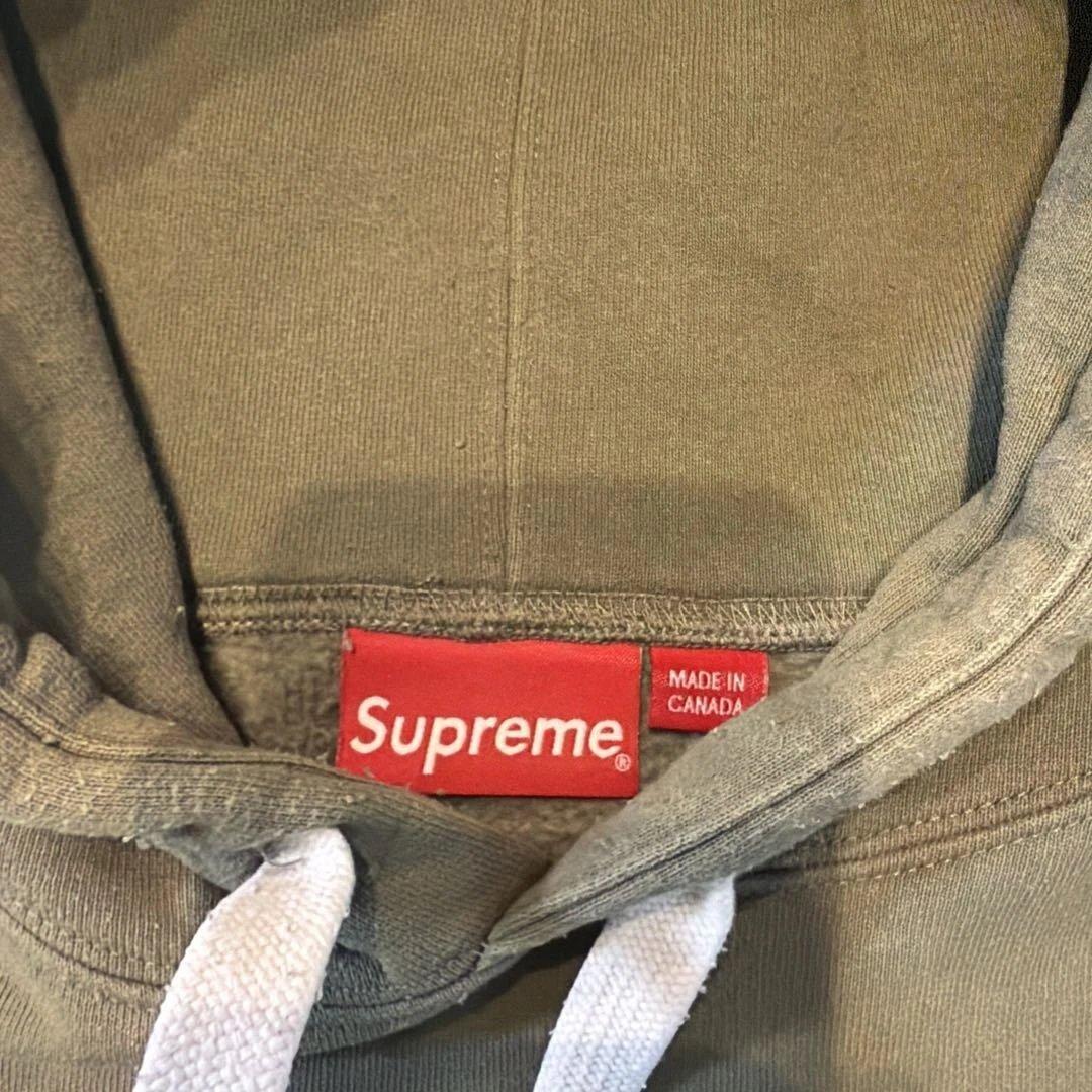 Supreme Small Box Logo パーカー M オリーブ 美品