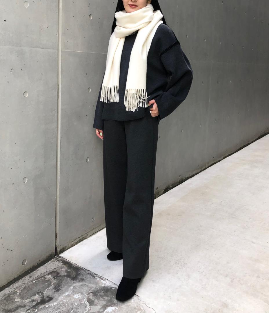 Theory セオリー ストール マフラー 大判　カシミヤ100% ベージュ