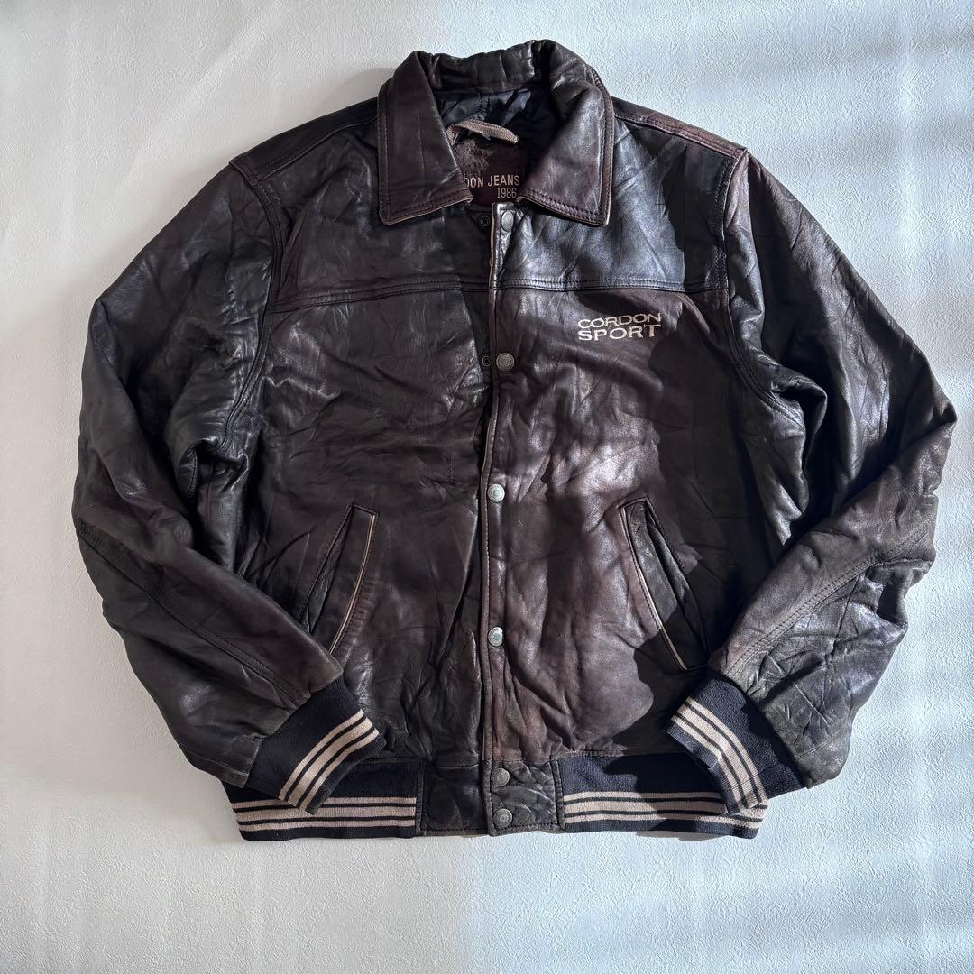 90s ヴィンテージ レザージャケット スタジャン BLACK L ストリート