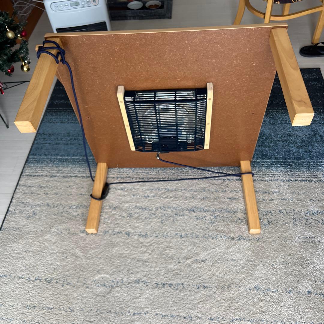 ヒーター付き木製こたつ