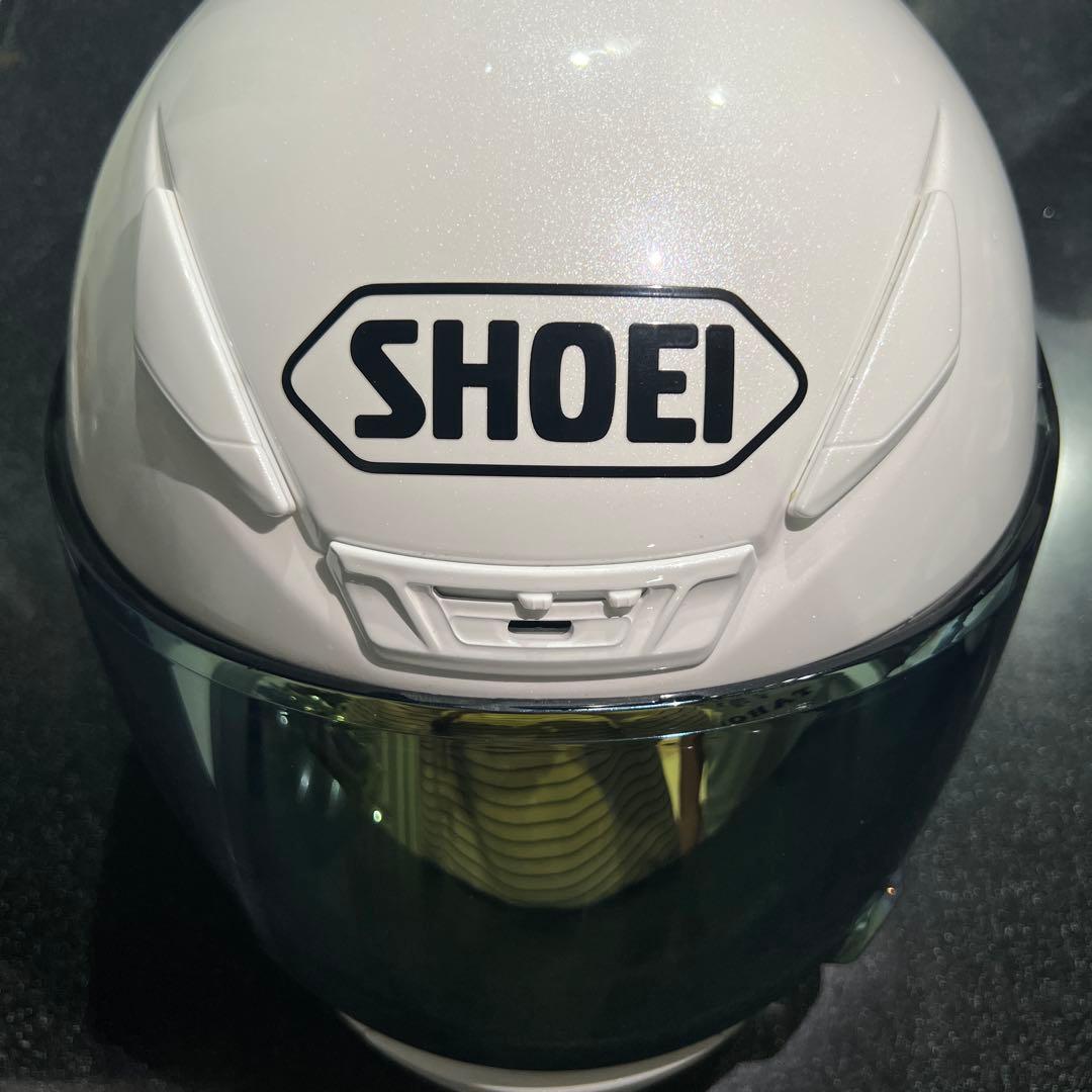 SHOEI フルフェイスヘルメット ホワイト ミラーシールド