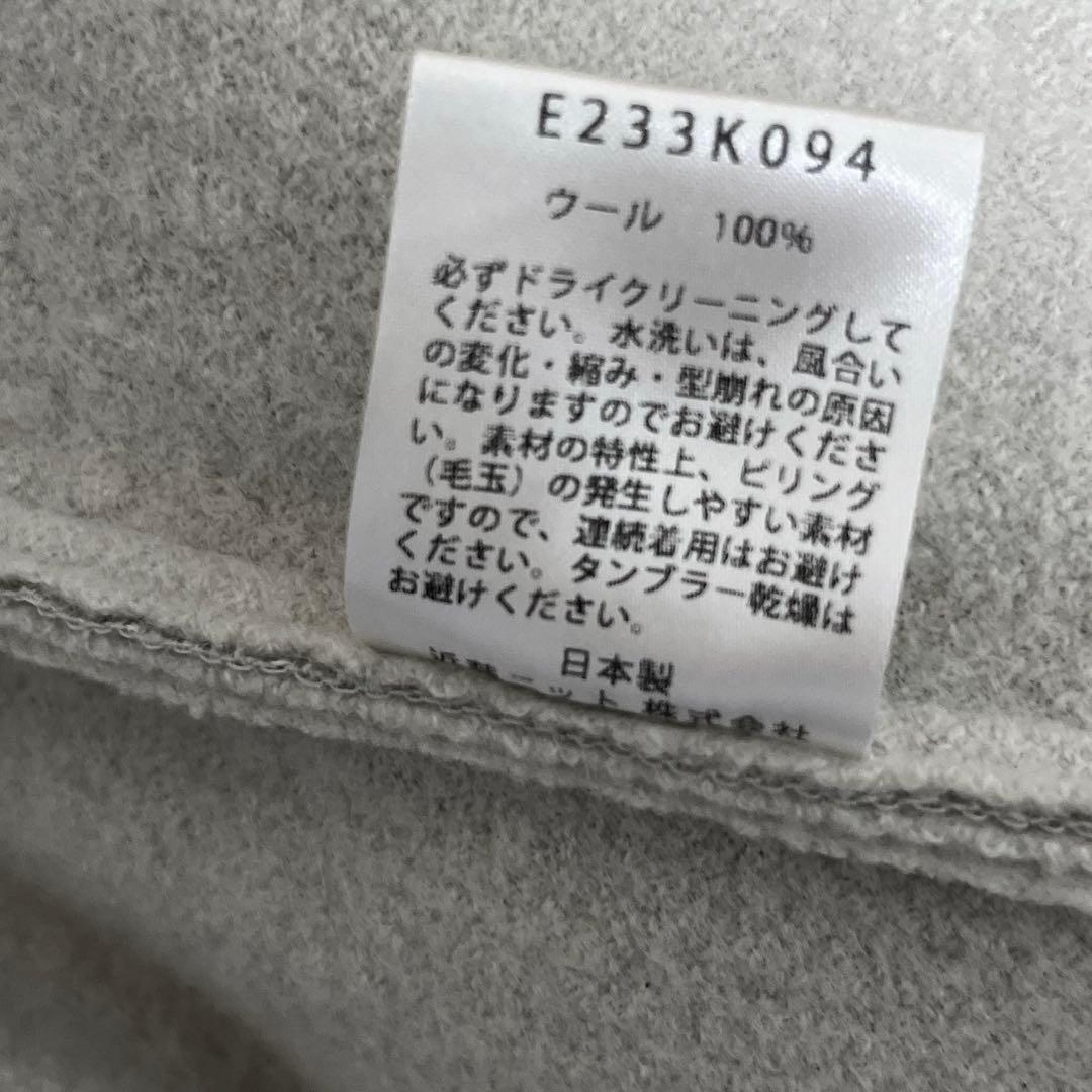 evam eva エヴァム　エヴァ　プレスウール　ショートコート