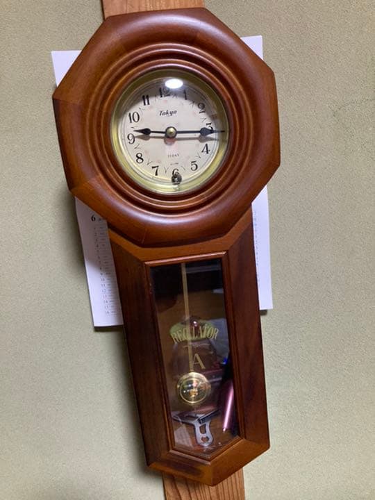 掛け時計　骨董品　アンティーク　実働