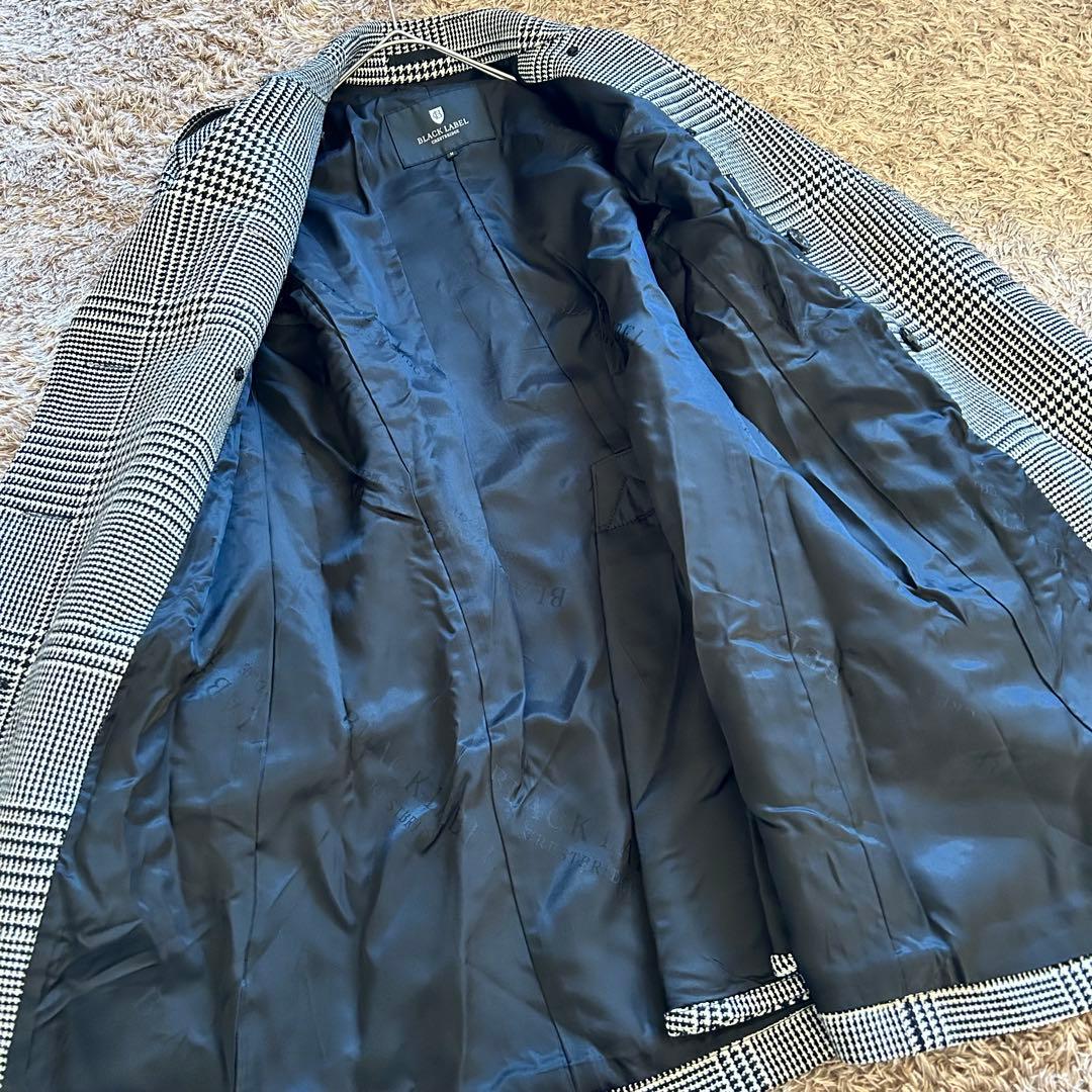 ブラックレーベル トレンチコート M チェック柄 美品