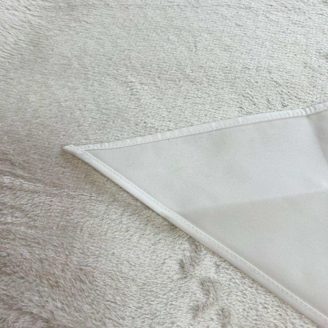 未使用 プラダ PRADA 三角ロゴ フーラード スカーフ 白 ナイロン NFC