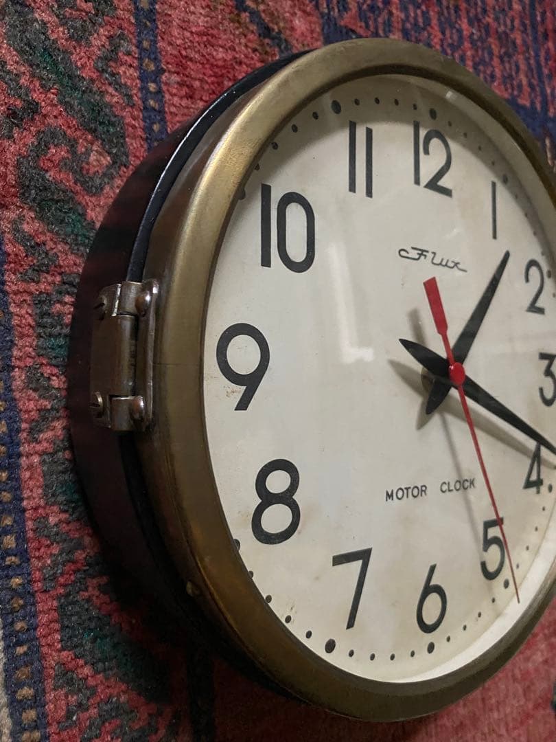 60'sヴィンテージ掛時計 東京時計 FLUX MOTOR CLOCK 不動品