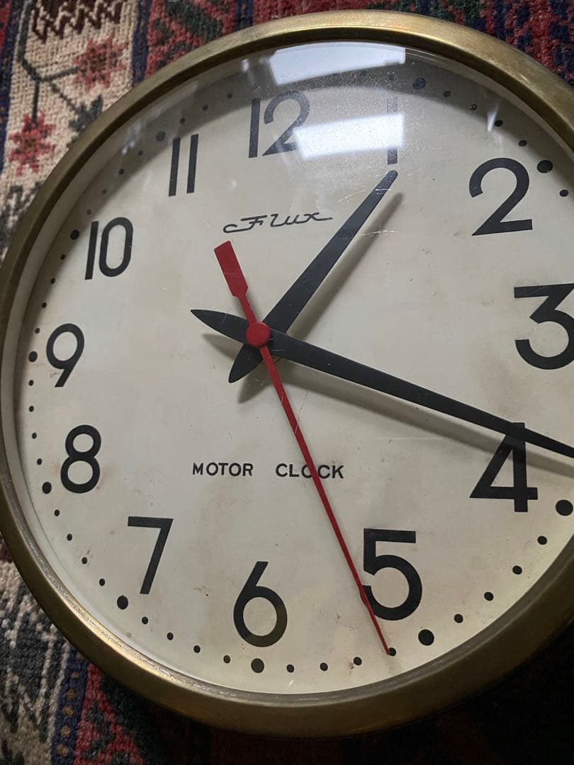 60'sヴィンテージ掛時計 東京時計 FLUX MOTOR CLOCK 不動品