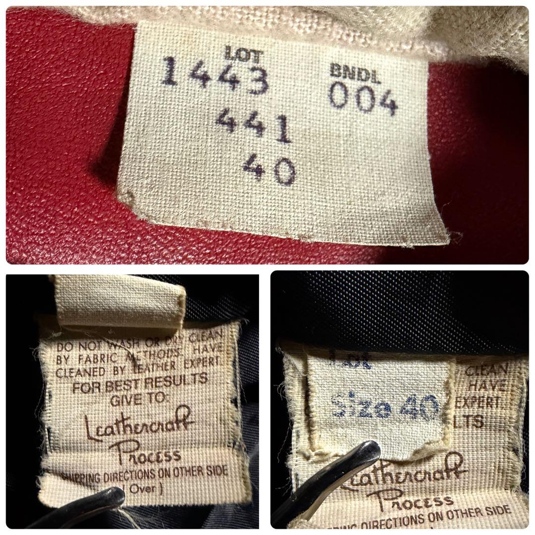 【米国製】schott トラッカージャケット　441 ブラック　40