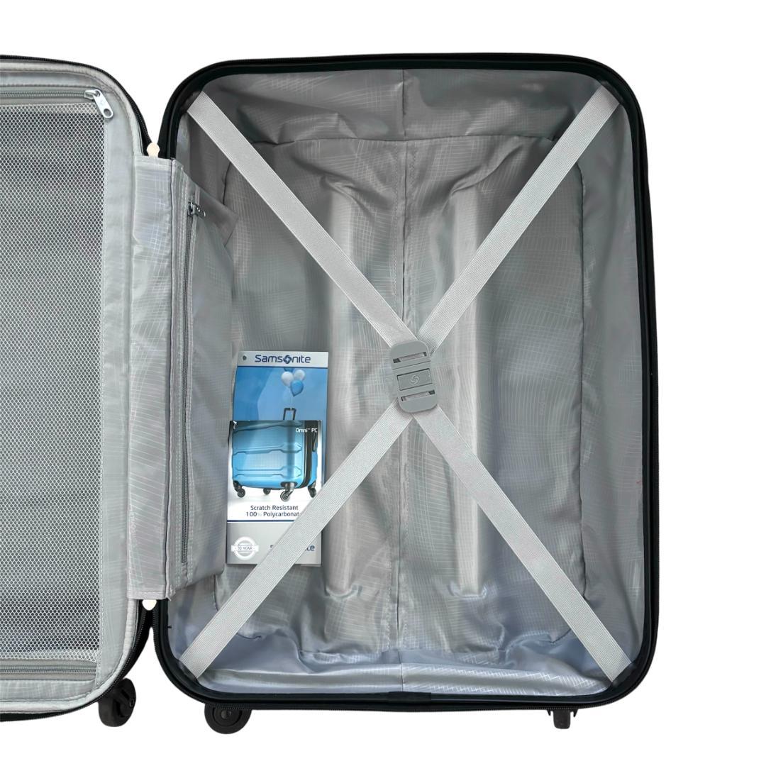 サムソナイト 大型 大容量 スーツケース 拡張機能付き TSAロック搭載 黒