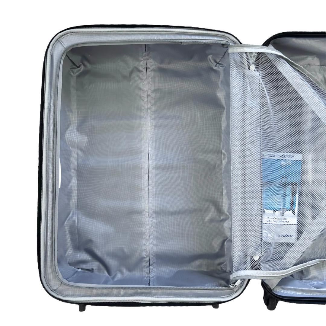 サムソナイト 大型 大容量 スーツケース 拡張機能付き TSAロック搭載 黒