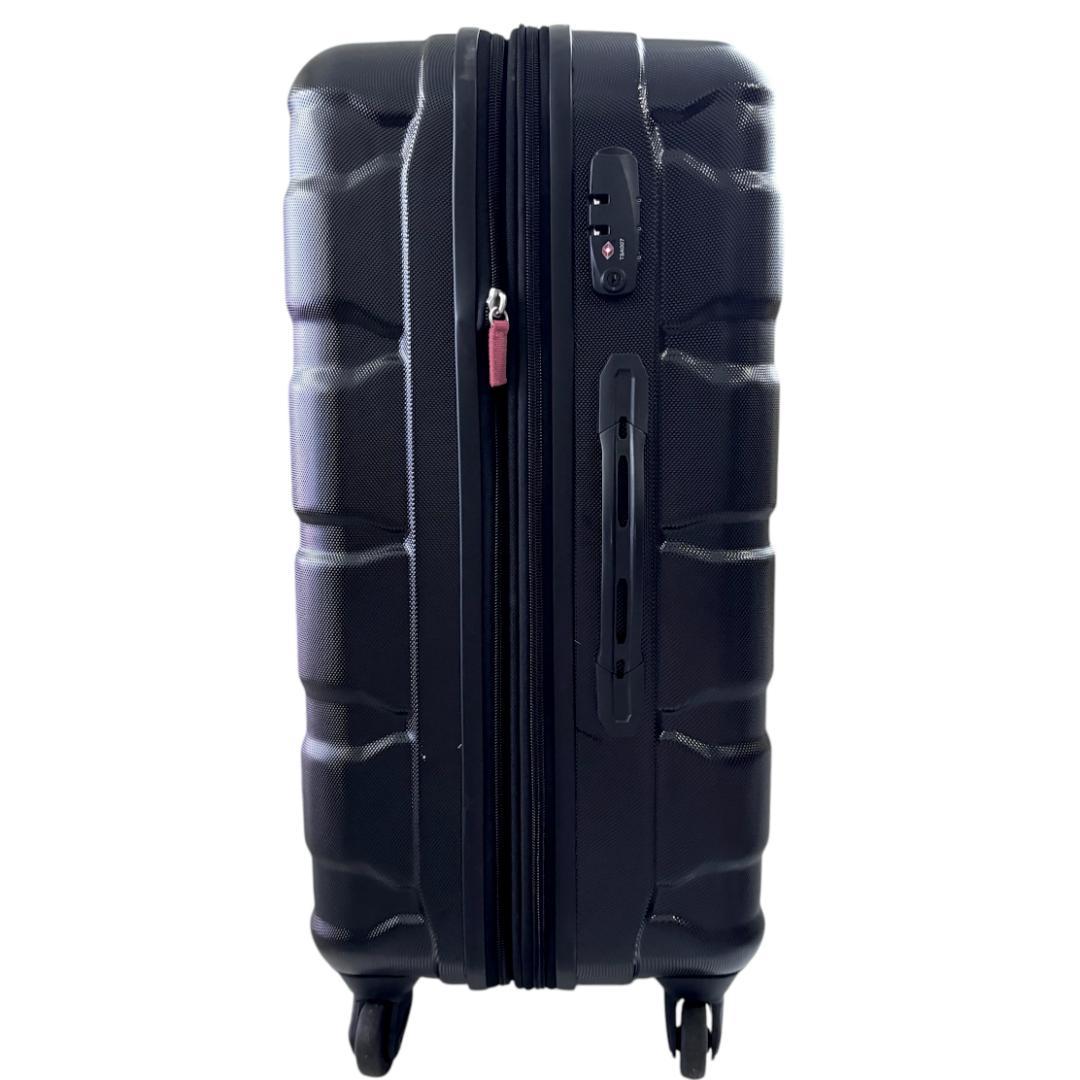 サムソナイト 大型 大容量 スーツケース 拡張機能付き TSAロック搭載 黒