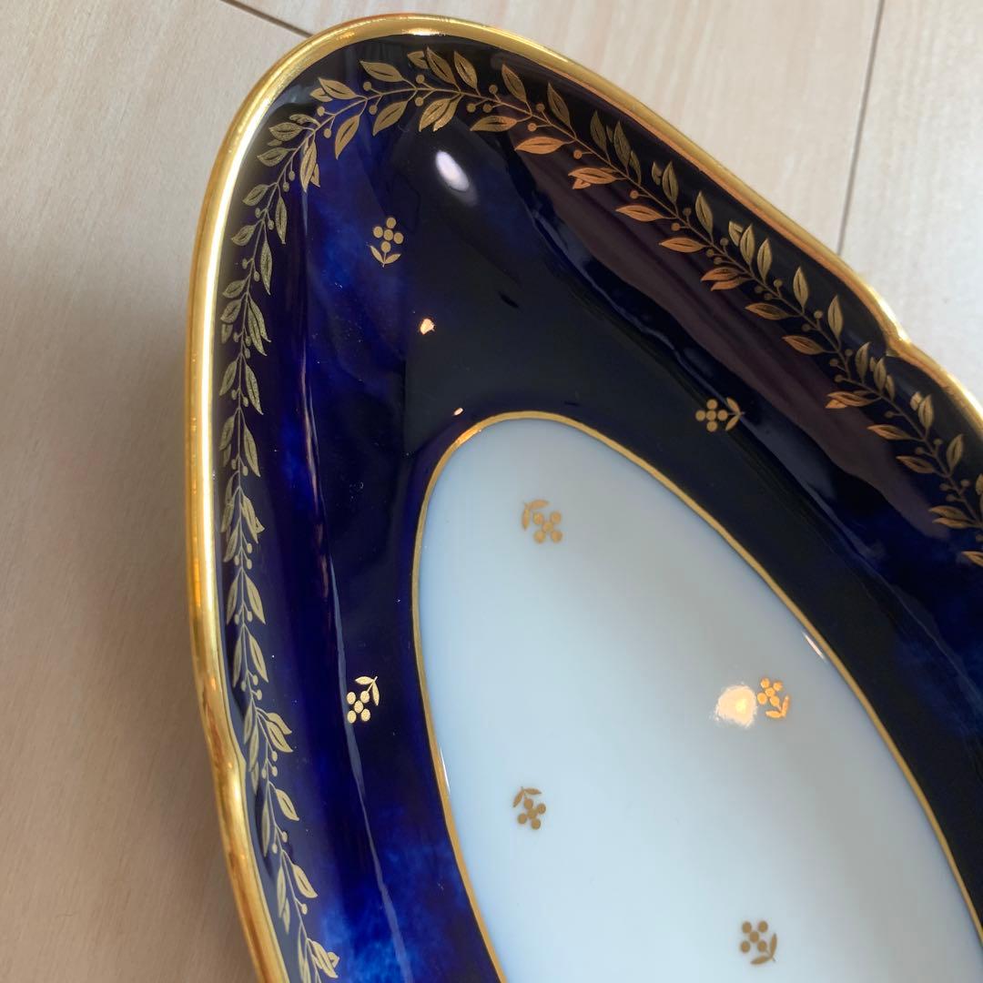 セーブル(Sevres) ペイル 24K金彩装飾　オーバル
