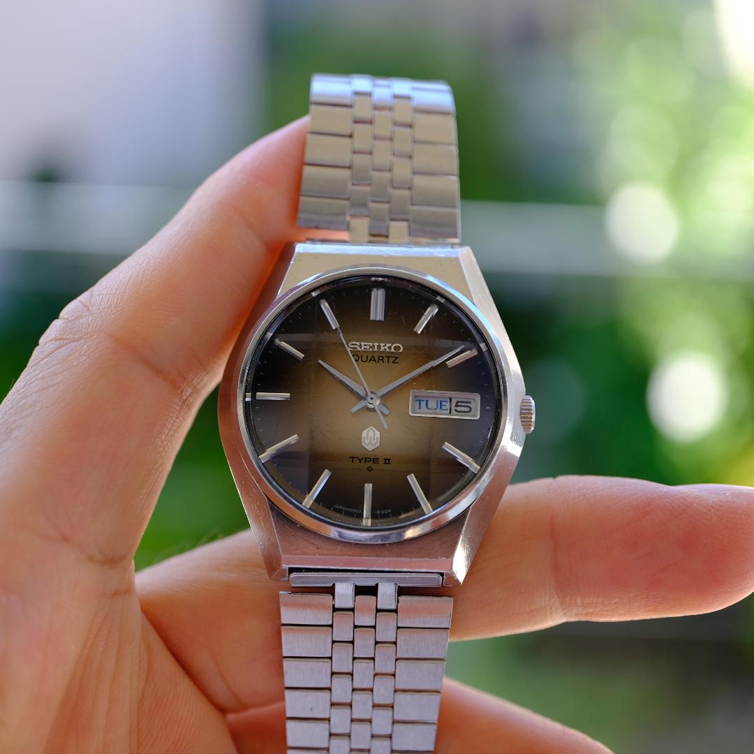 [稼働] SEIKO TYPE II 1976 ケース37mm 新規電池