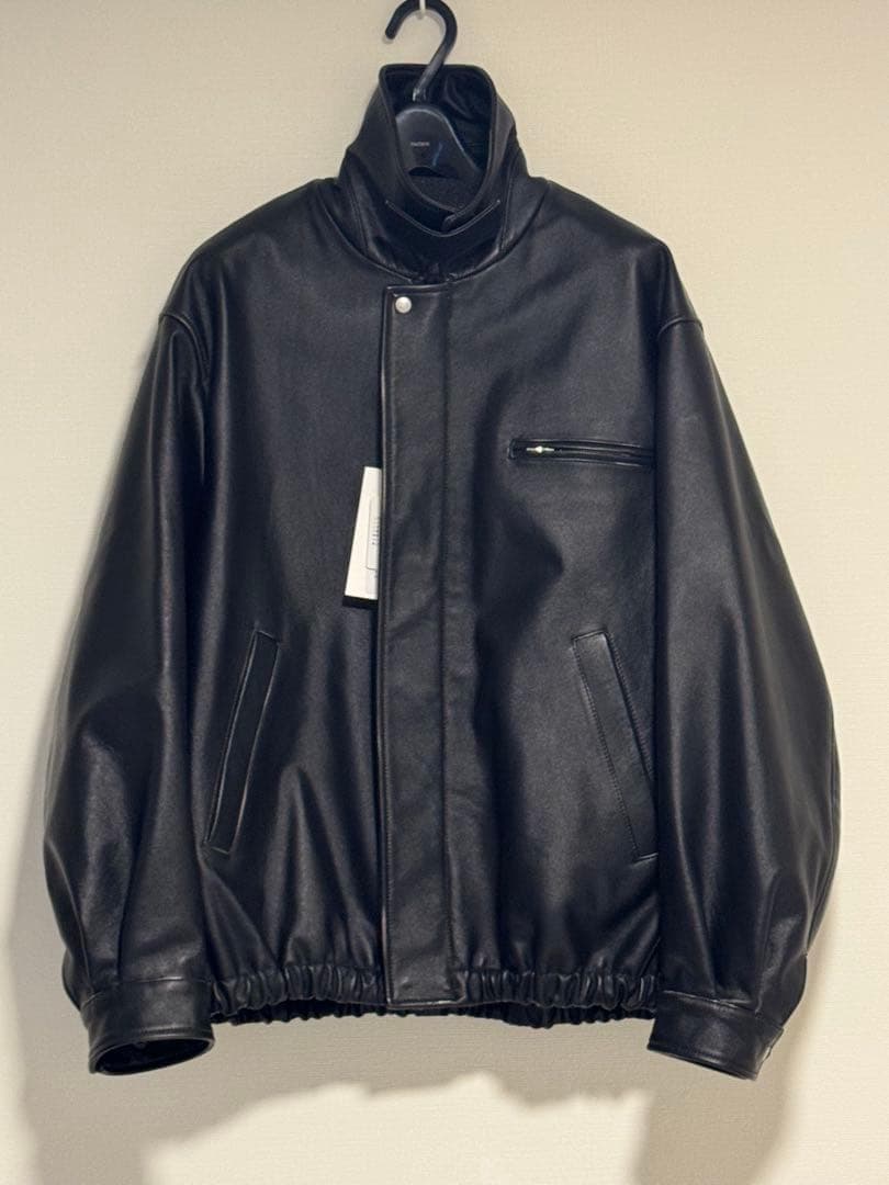ジャケット・アウター ssstein COW LEATHER VINTAGE ZIP JACKET S