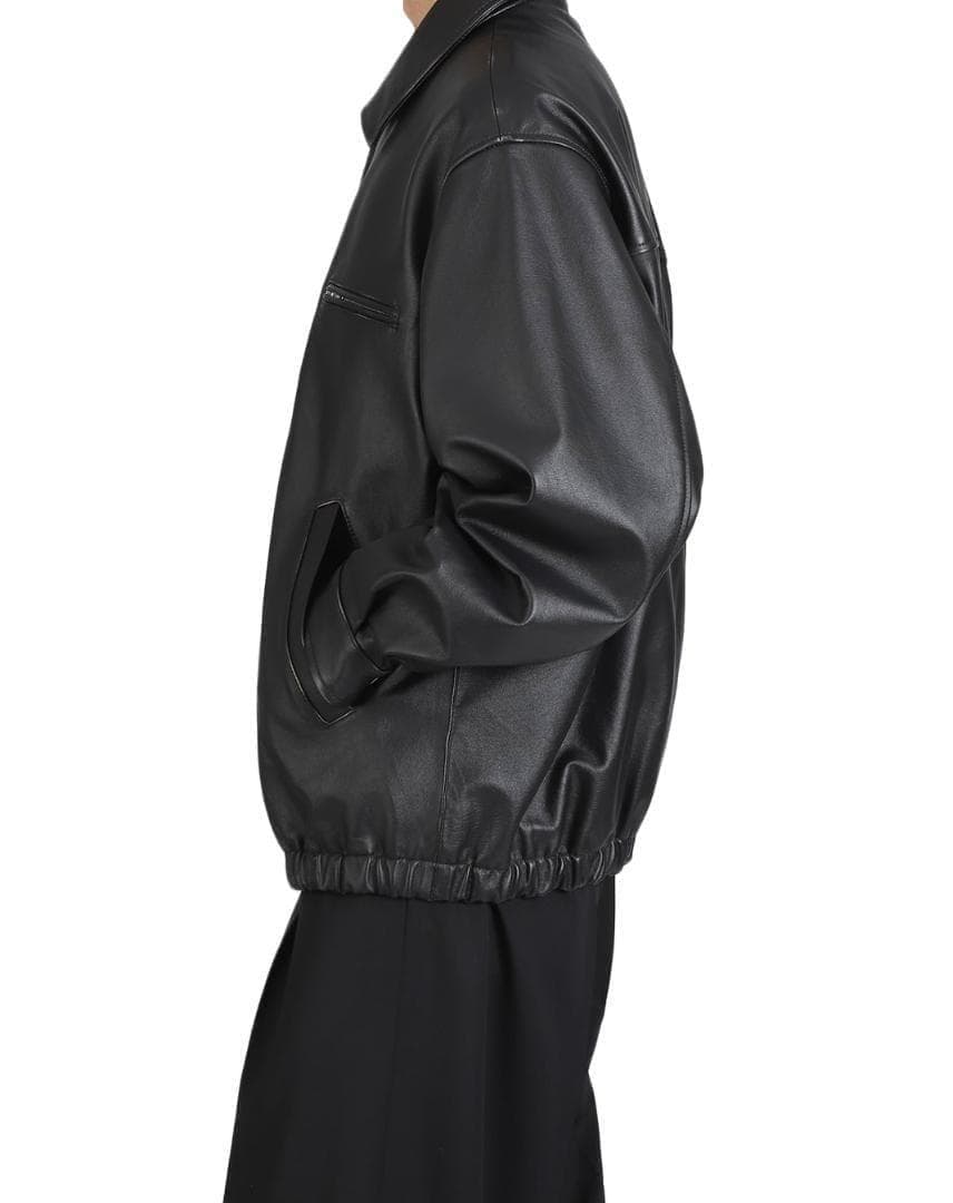 ジャケット・アウター ssstein COW LEATHER VINTAGE ZIP JACKET S