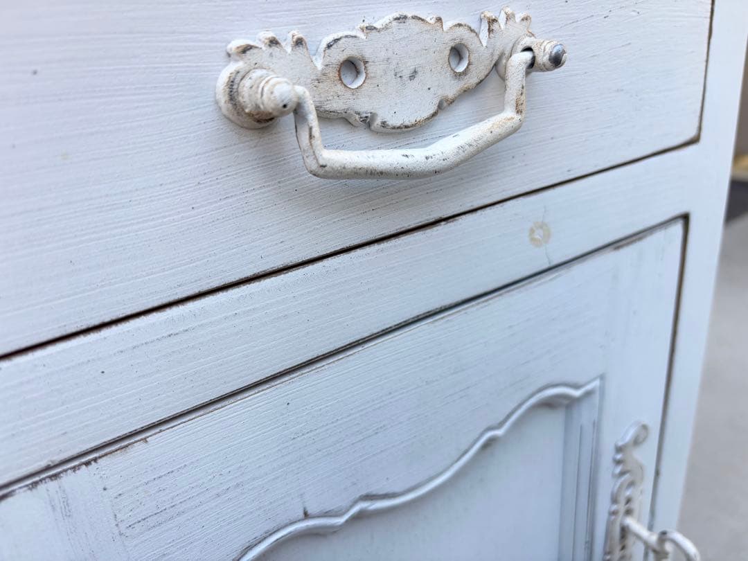 カントリーコーナー ナイトテーブル 木製 フランス