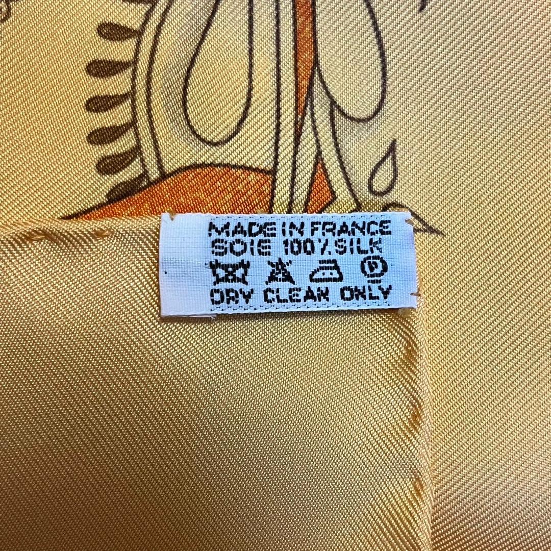 エルメス　カレ90 ヘンナの歌　オレンジ　Kondo様